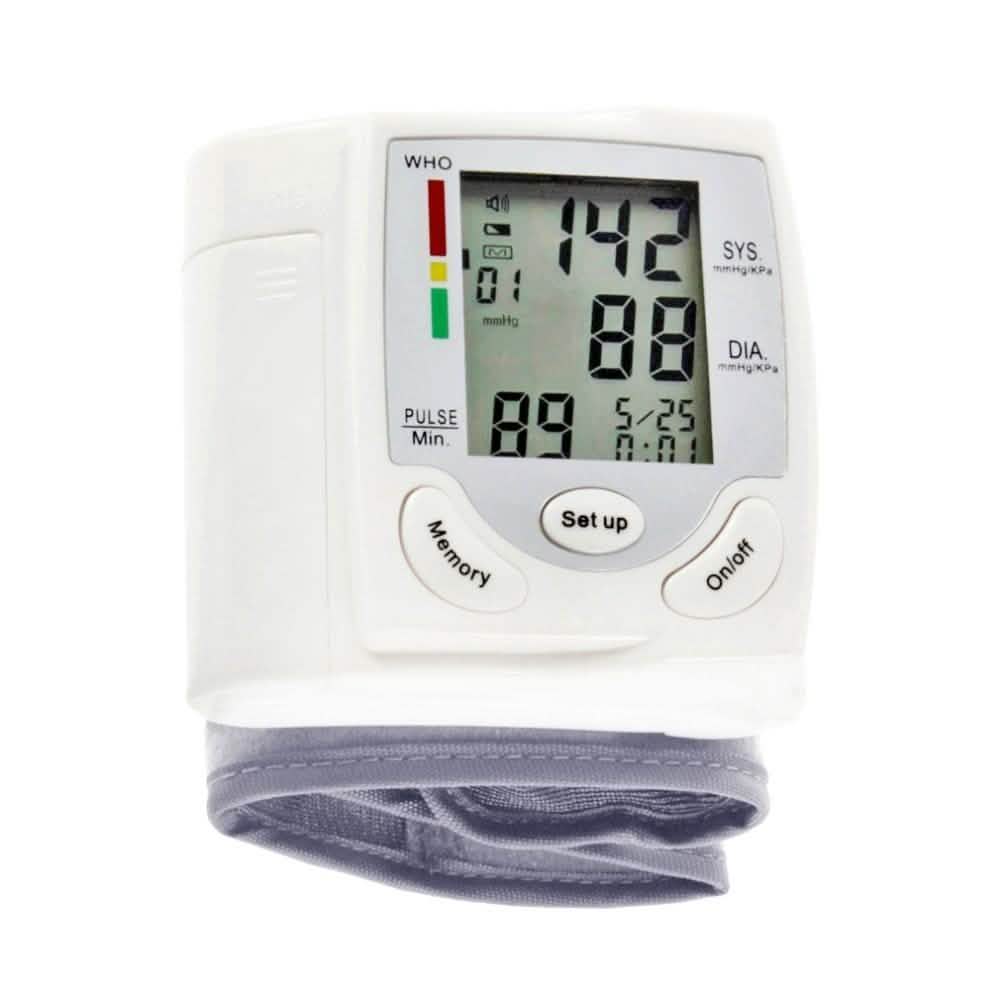 Automatic Digital Wrist Cuff Blood Pressure Monitor