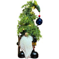 B/O Lighted Resin Holiday Gnome Figurine Blue