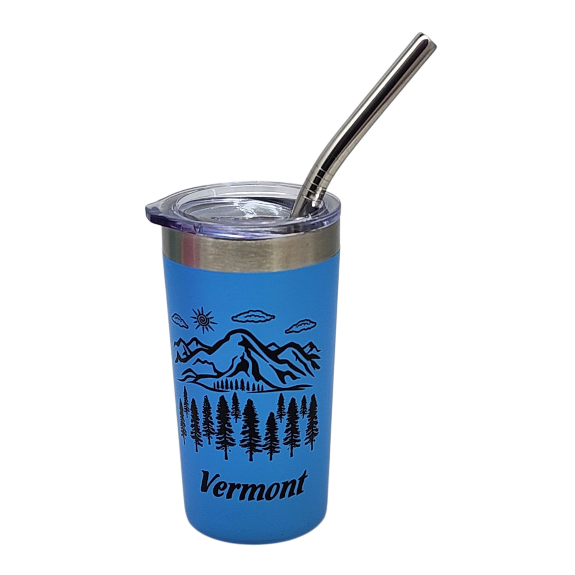 Vermont Green Mountains Stainless Steel 2oz Shooter - Blue