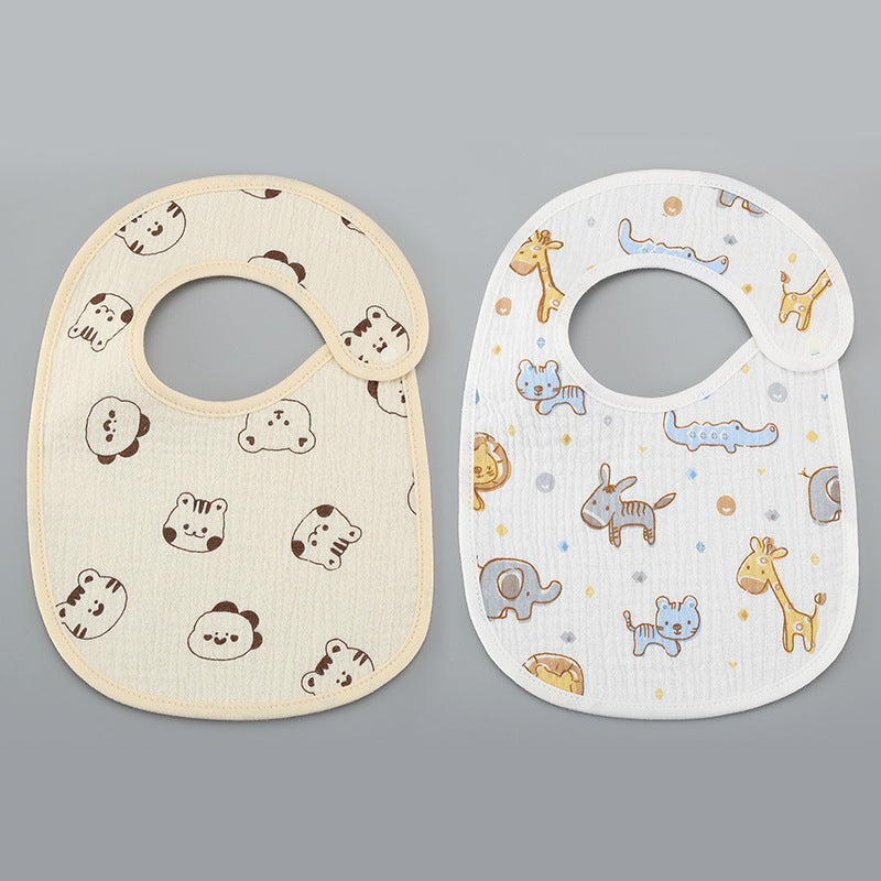 Thin Kids' Bib Pure Cotton Waterproof Gauze Saliva Towel