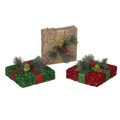 Glittering Holiday Gift Decoration -