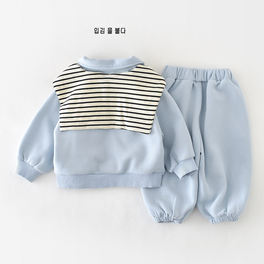 Baby Long-sleeve Top And Pants Set
