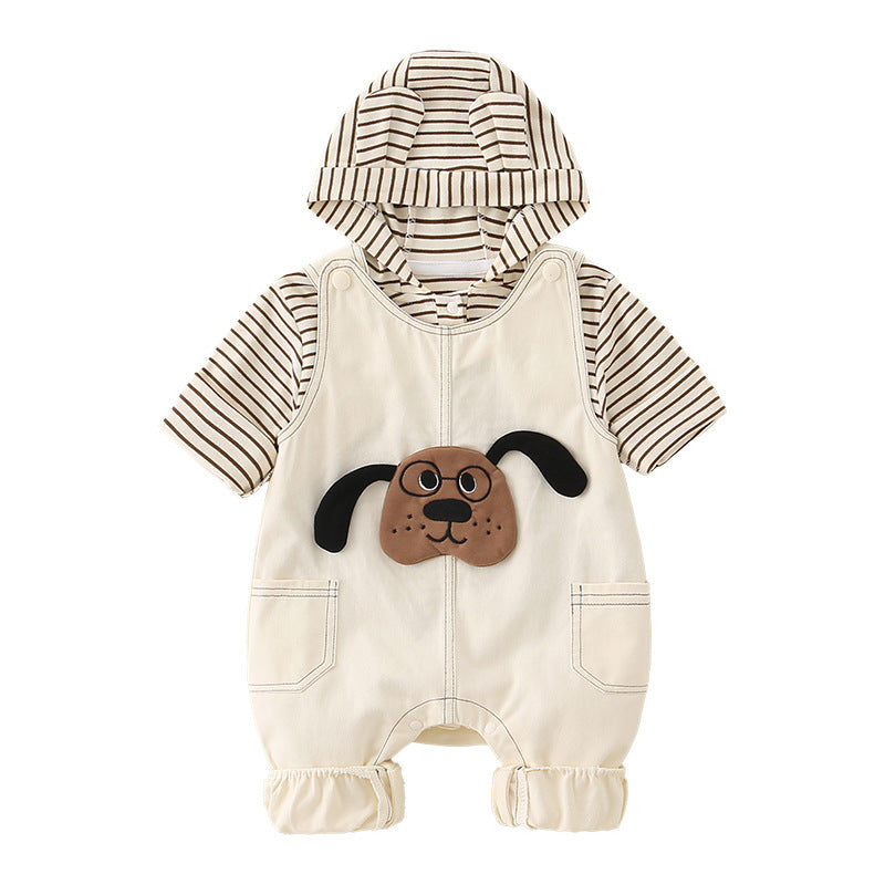 Pure Cotton Romper Set For Boys Cute Childrens Clothing Baby Boy Outfits