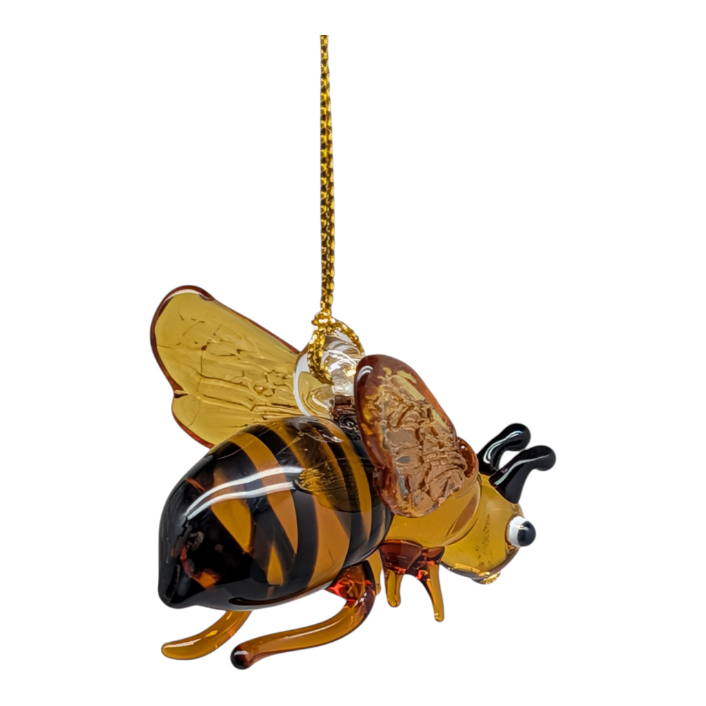 Egyptian Blown Glass Ornament - Honey Bee