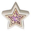 Color Changing Dolomite & Wood Decor - Star