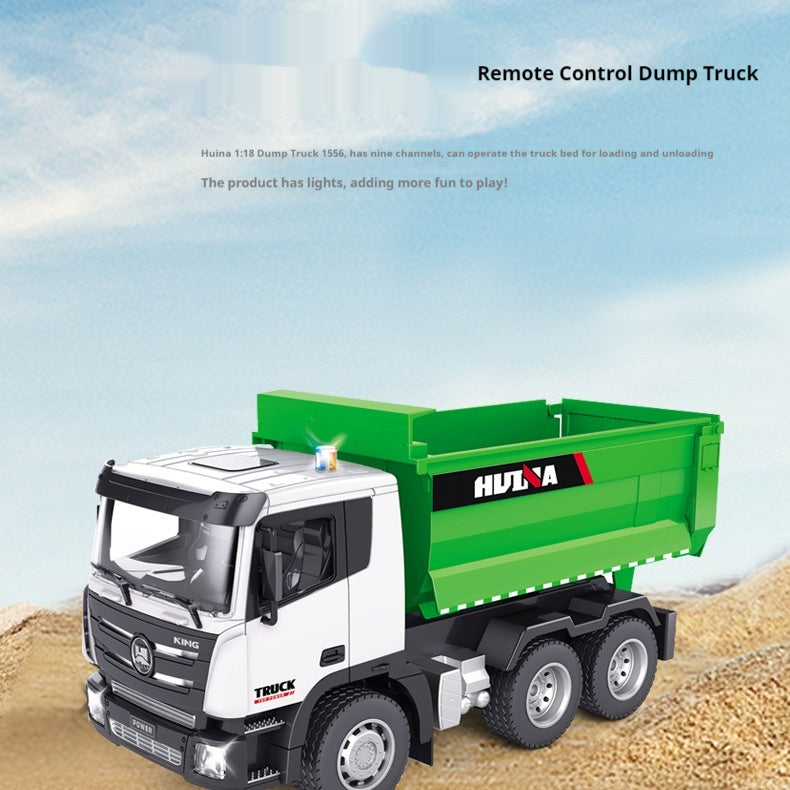 Remote Controlled Dump Truck Simulation Engineering Electric Toy Car Model