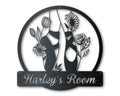 Ballet Flowers Custom Metal Wall Art | Indoor Outdoor | Up to 46" | Over 20 Color Options