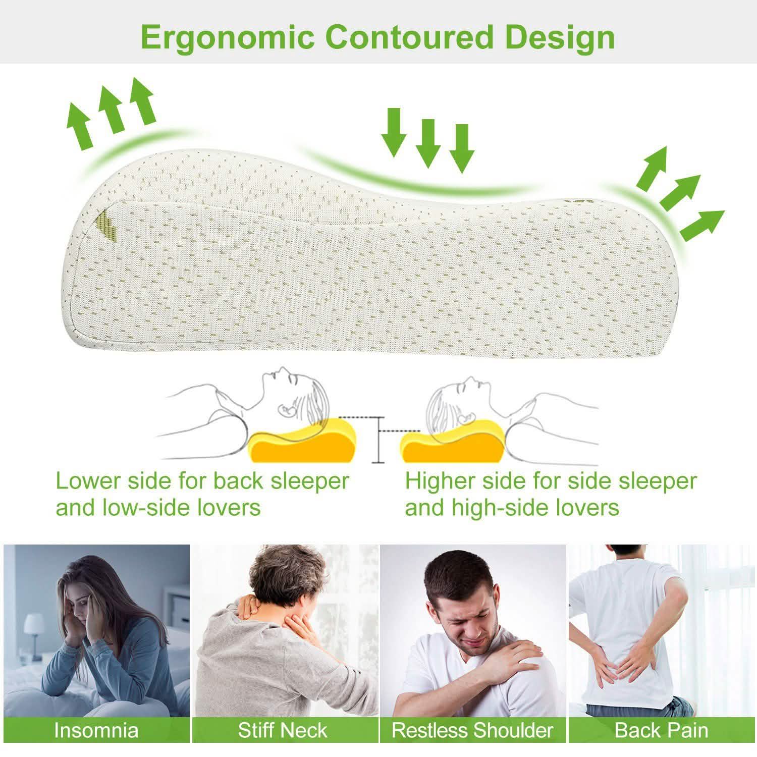 Bamboo Memory Foam Sleep Pillow
