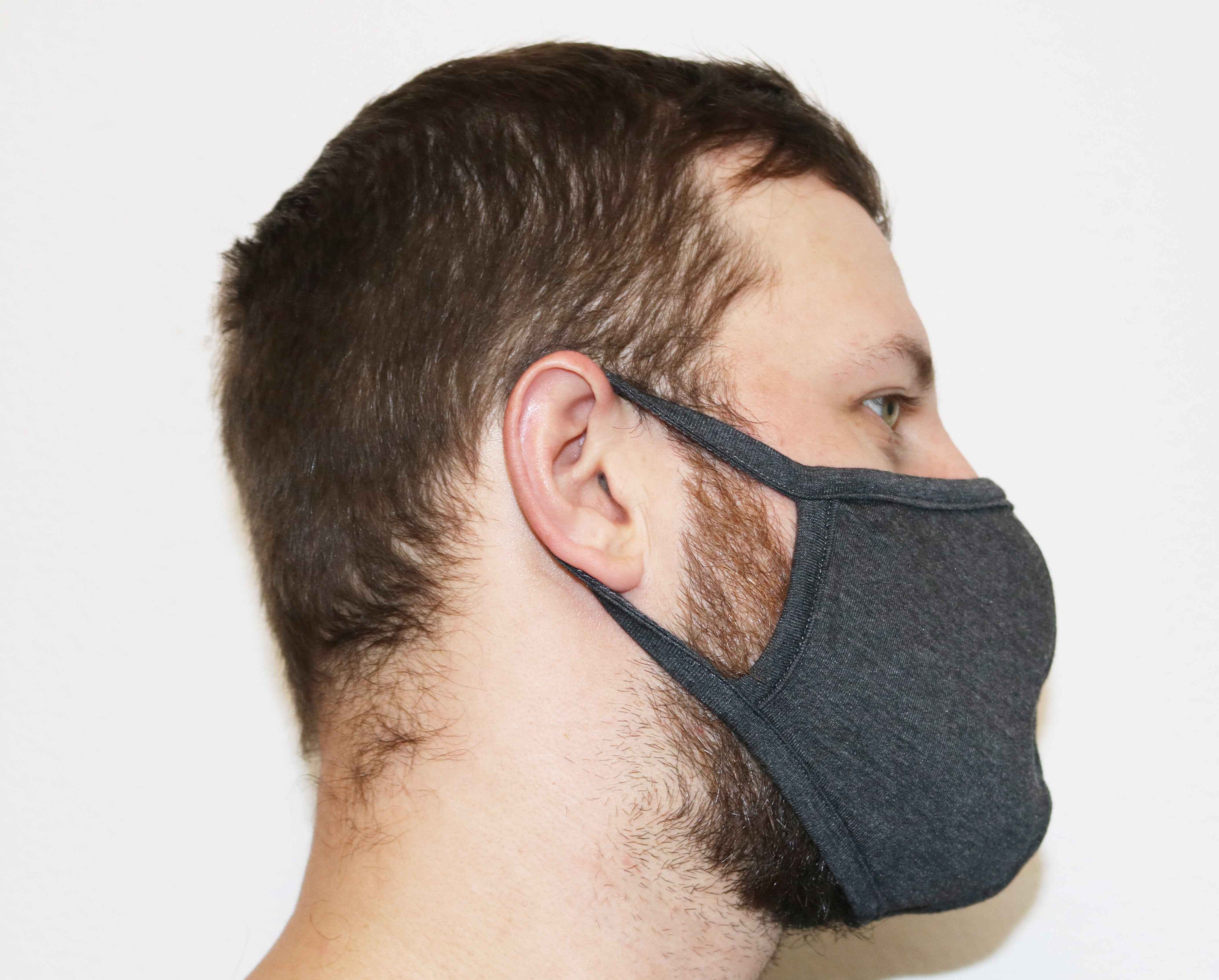Bamboo X Large Triple Layer Breathable Face Mask - Natural, Silky Soft, Ultra Comfortable