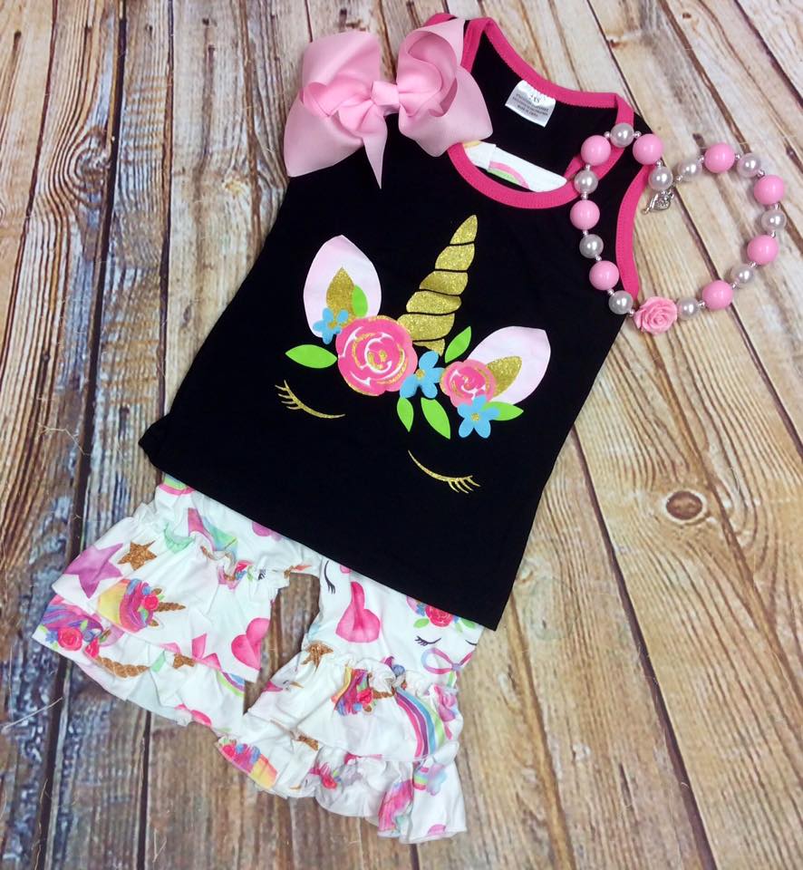 Girl's Unicorn Tank 4 Piece Set - EveryNest