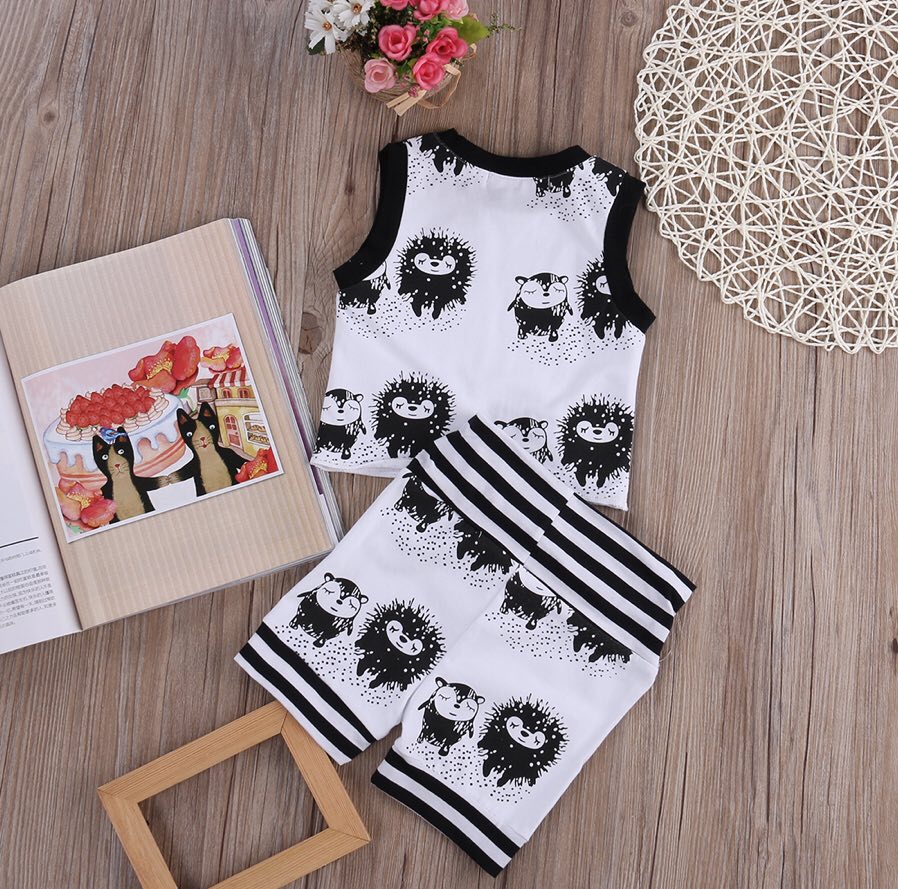 Baby Boy's 2 Pc Porcupine Hedgehog Outfit - EveryNest