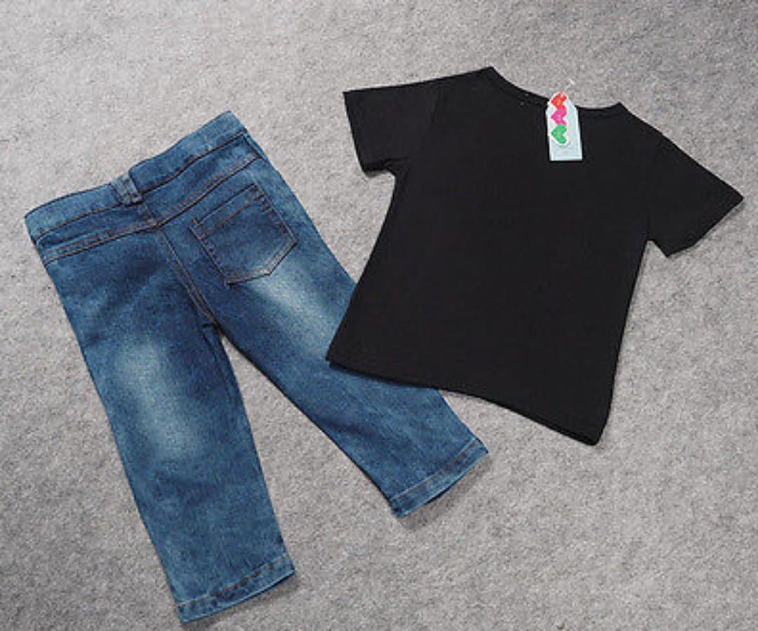 Boy's Aint No Mama Like The One I Got Denim Outfit - EveryNest