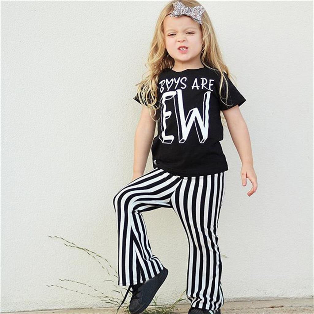 Girl's Boys are Ew 3 Piece Boutique Outfit - EveryNest