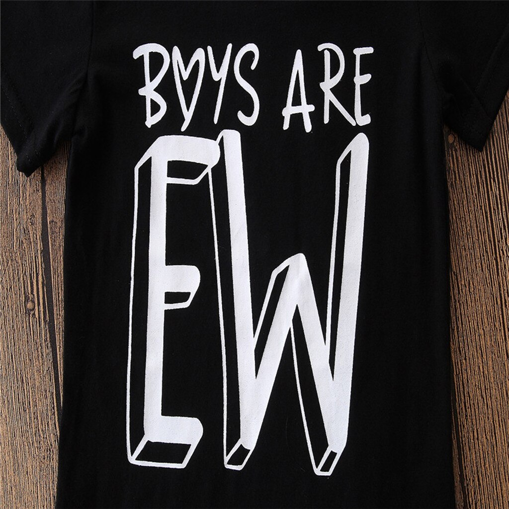Girl's Boys are Ew 3 Piece Boutique Outfit - EveryNest