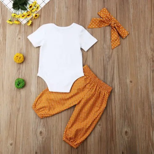 Girl's Mustard Isn't She Lovely 3 Piece Outfit - EveryNest