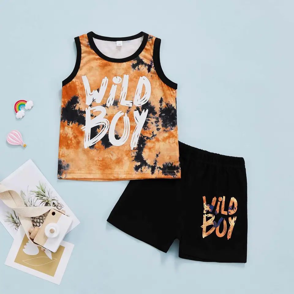Boy's  Wild Boy Tank Top Outfit - EveryNest