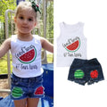 Girl's Good Times & Tan Lines Watermelon Outfit - EveryNest