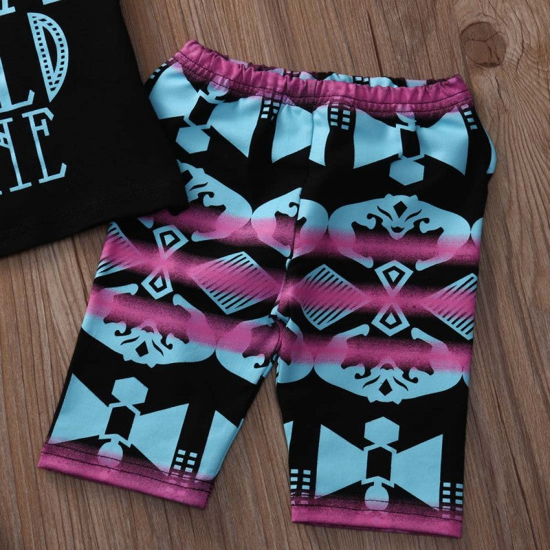 Girl's Im a Wild One Outfit - EveryNest