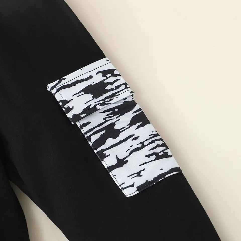 Boy's Black and White Wild Boy Outfit
