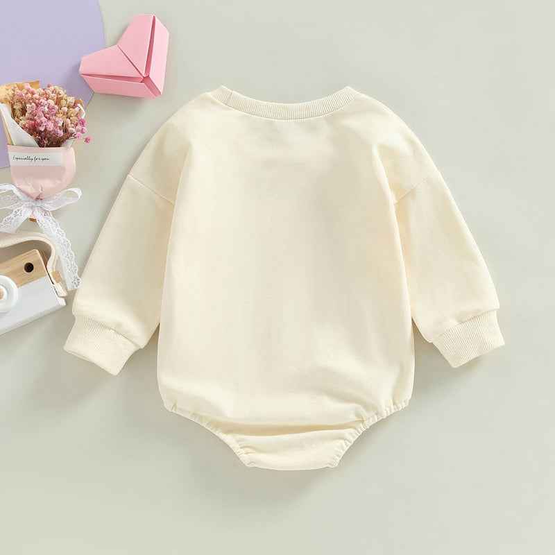 Girl's Love & Pizza Oversized Sweatshirt Bodysuit