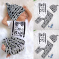 Boy's Mustache Print Little Man Outfit - EveryNest
