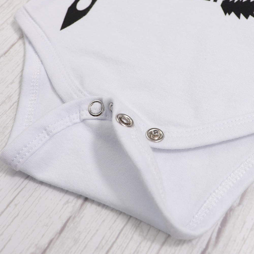 Boy's Mustache Print Little Man Outfit - EveryNest