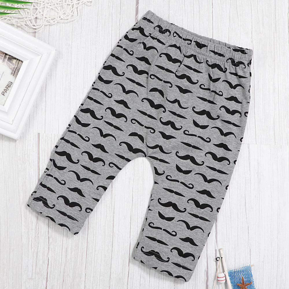 Boy's Mustache Print Little Man Outfit - EveryNest