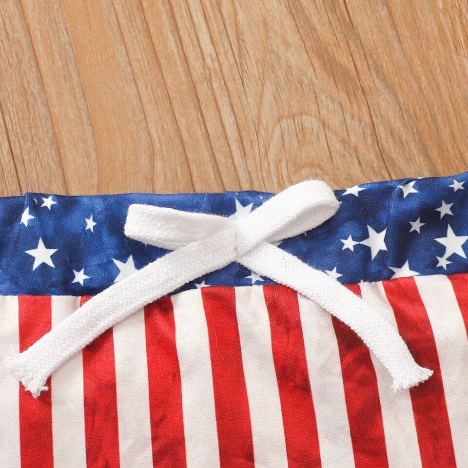 Girl's American Rainbow Outfit - EveryNest