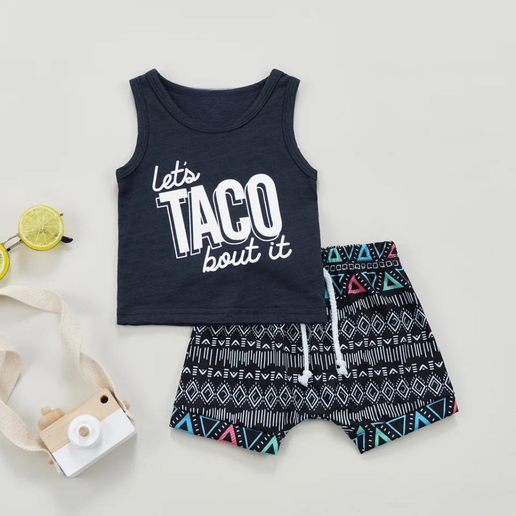 Boy's Lets Taco Bout It Outfit - EveryNest