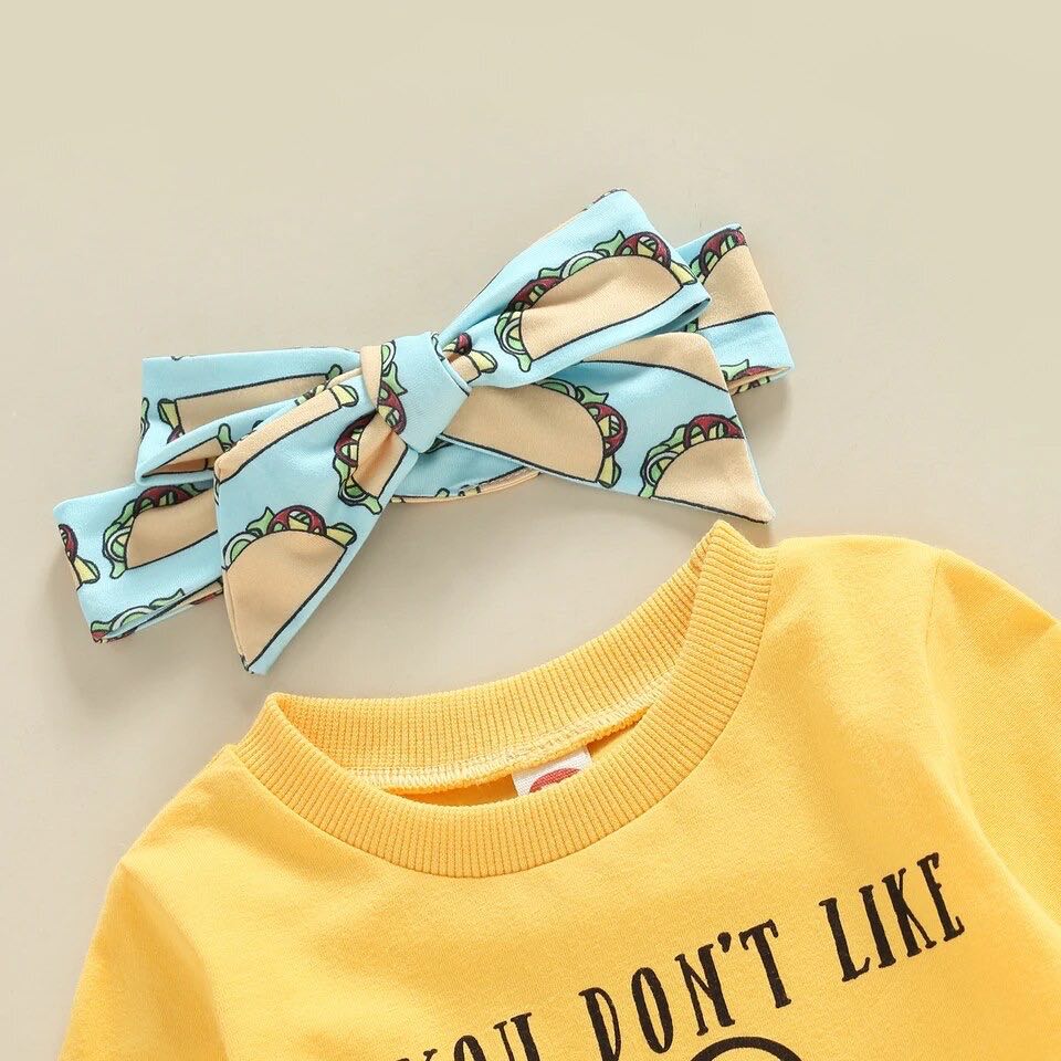 Girl's Nacho Type Pants Outfit - EveryNest
