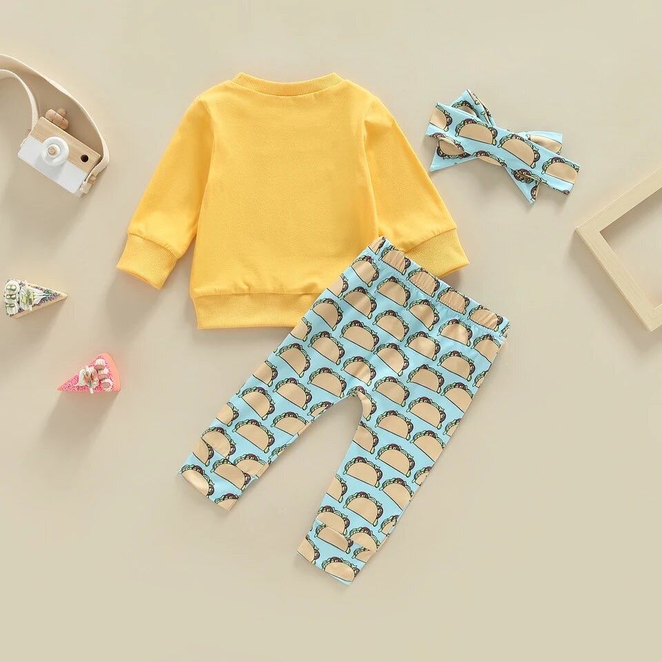 Girl's Nacho Type Pants Outfit - EveryNest
