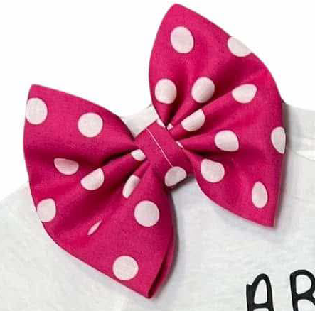 Girl’s Valentine’s Day Outfit – ABC I Love You Shirt, Pink Polka Dot Skirt & Bow Set