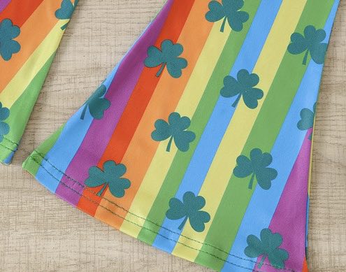 Girls’ Rainbow Shamrock St. Patrick’s Day Outfit