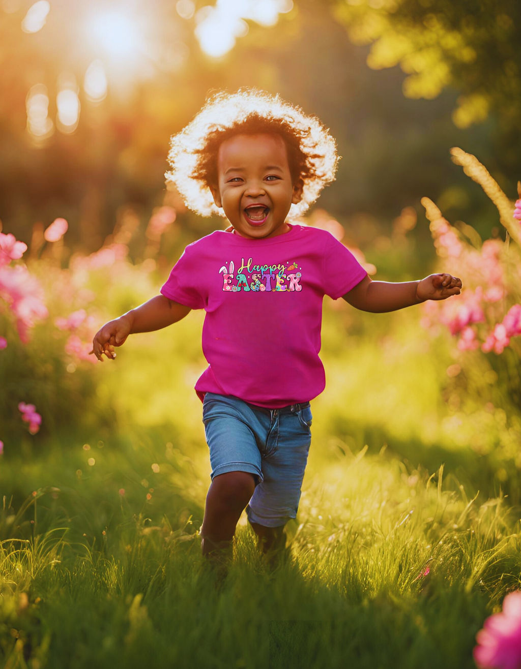Girl's Happy Easter Tee Shirt