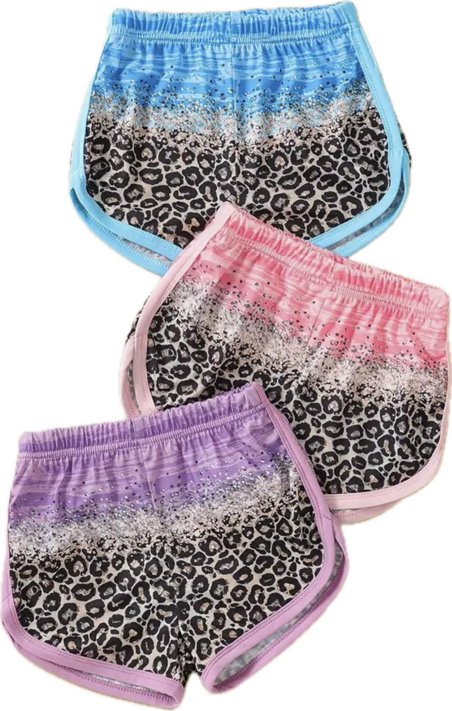 Girl's Leopard Print Dolphin Shorts - EveryNest