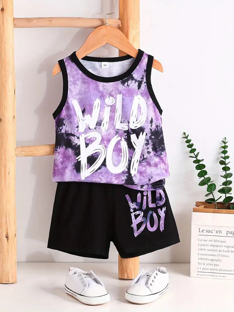 Boy's  Wild Boy Tank Top Outfit - EveryNest