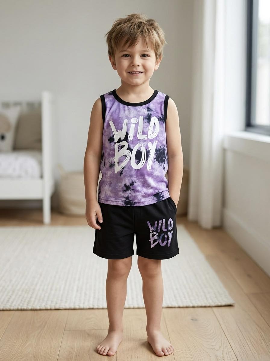 Boy's  Wild Boy Tank Top Outfit - EveryNest