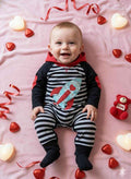 Boy's Valentine's Day Rocket Love One Piece Outfit
