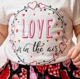 Handmade Toddler Girl Valentine Outfits – Black with Hearts Skirt Collection