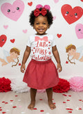 Handmade Toddler Girl Valentine Outfits – Red Hearts Skirt Collection