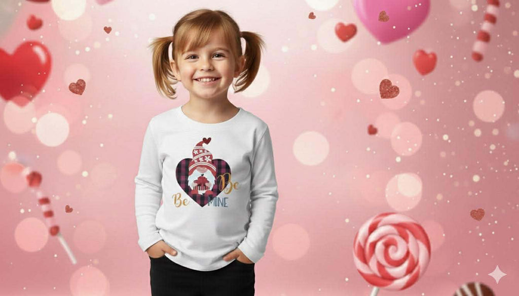 Girl's Handmade Valentine's Day Tees- Short or Long Sleeve Options