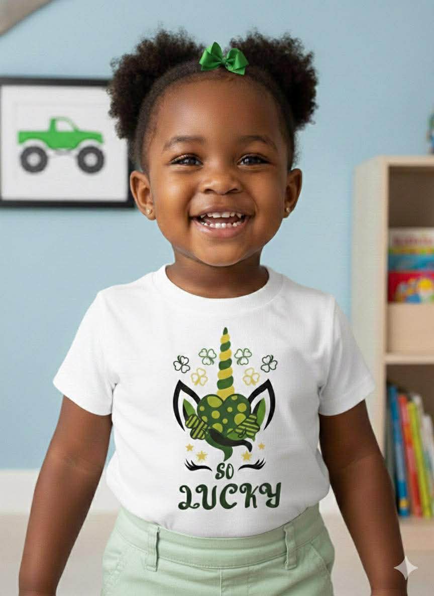 One of a Kind Handmade Children's Tees- St. Patrick's Day Collection