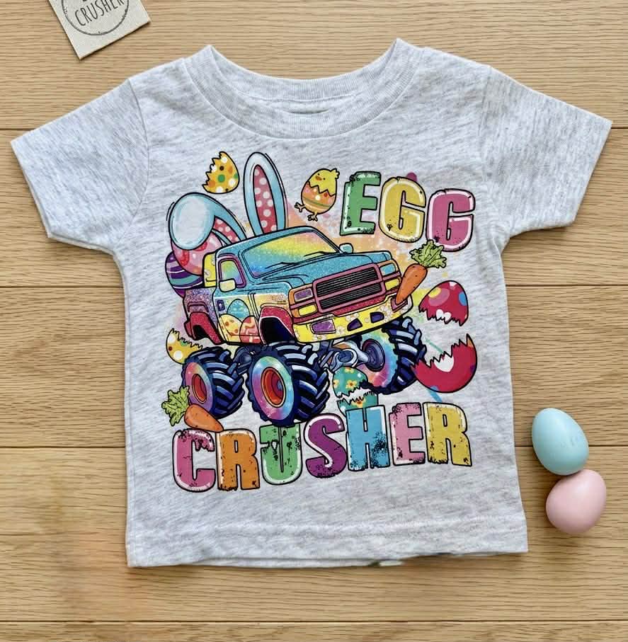 Boy's Easter Egg Crusher Monster Truck Tee Shirt