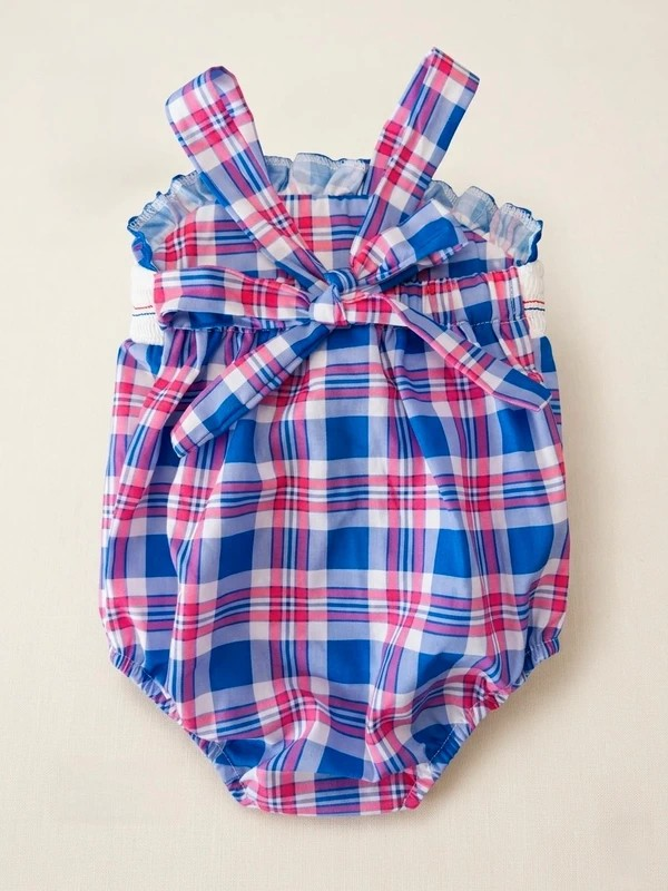 Girl’s 6 Month Patriotic Fourth of July Romper