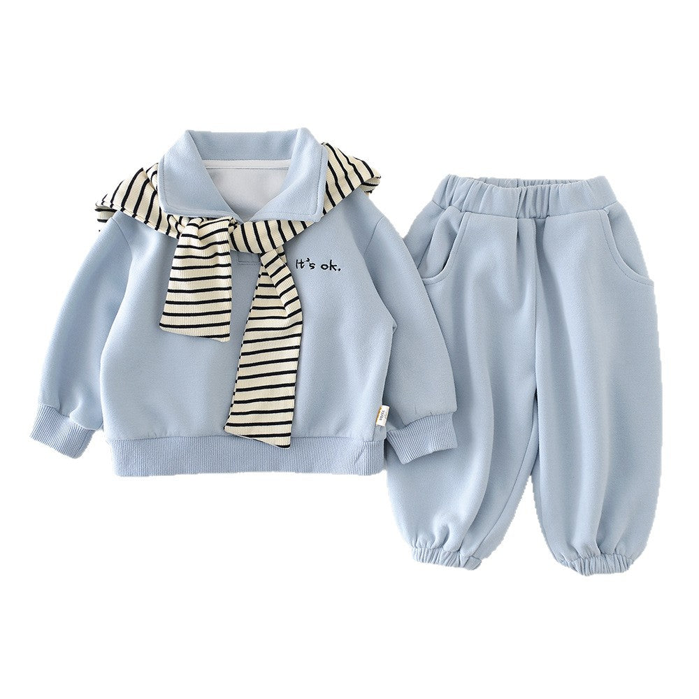 Baby Long-sleeve Top And Pants Set