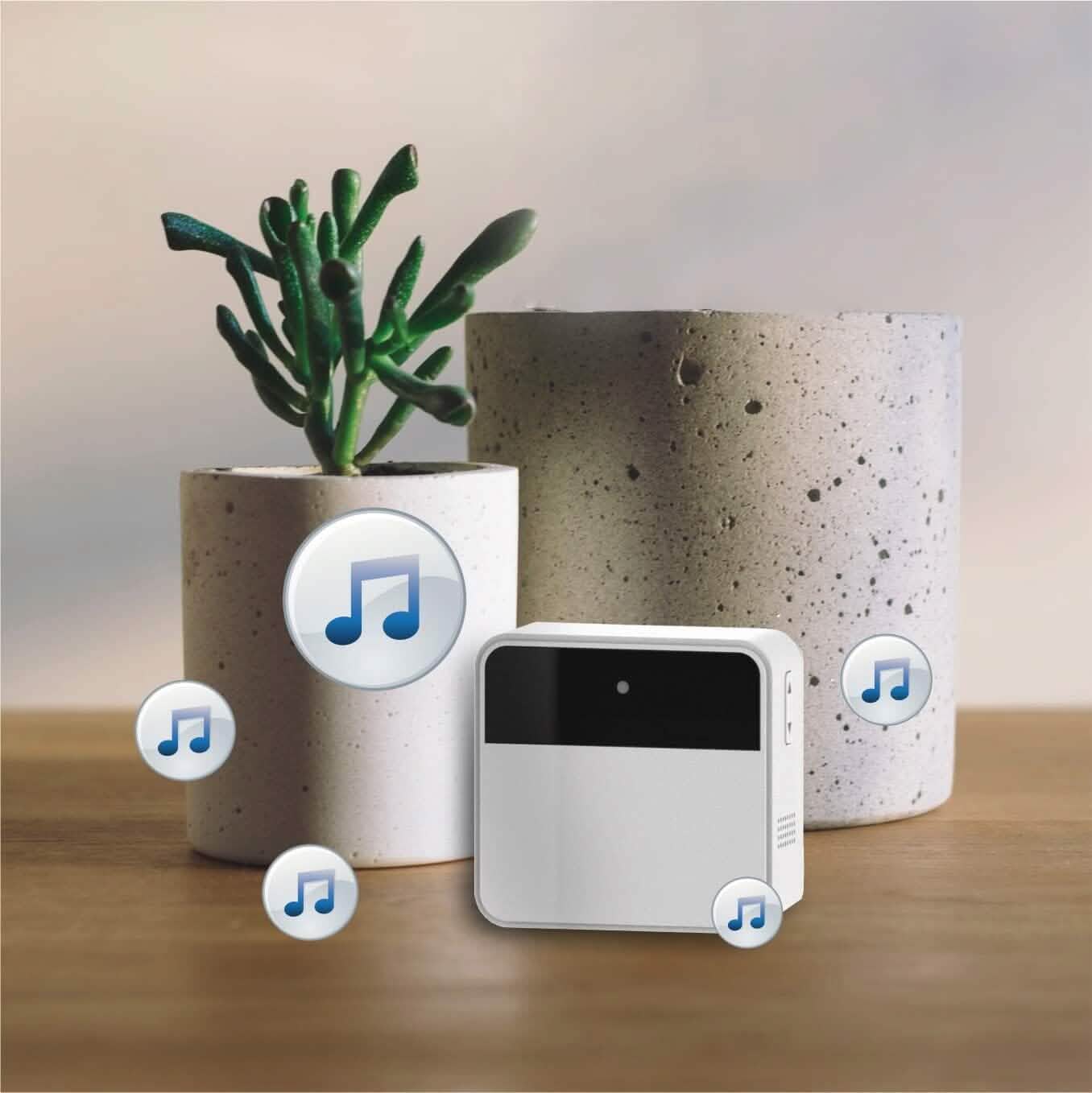 Bell+Howell InView BHDC1 1080p Door Bell Camera + BHCH1A Chime Kit (White) (Refurbished)