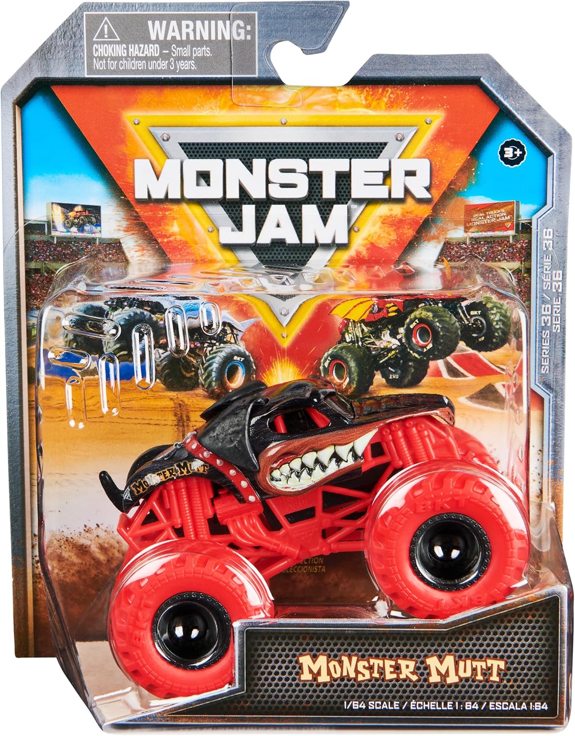 Monster Jam Official 1:64 Scale Monster Truck - Monster Mutt Brown