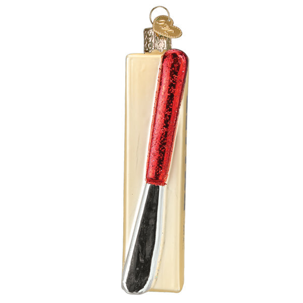 Stick Of Butter Glass Ornament