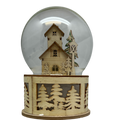 B/O Lighted Laser Cut Village with Tree