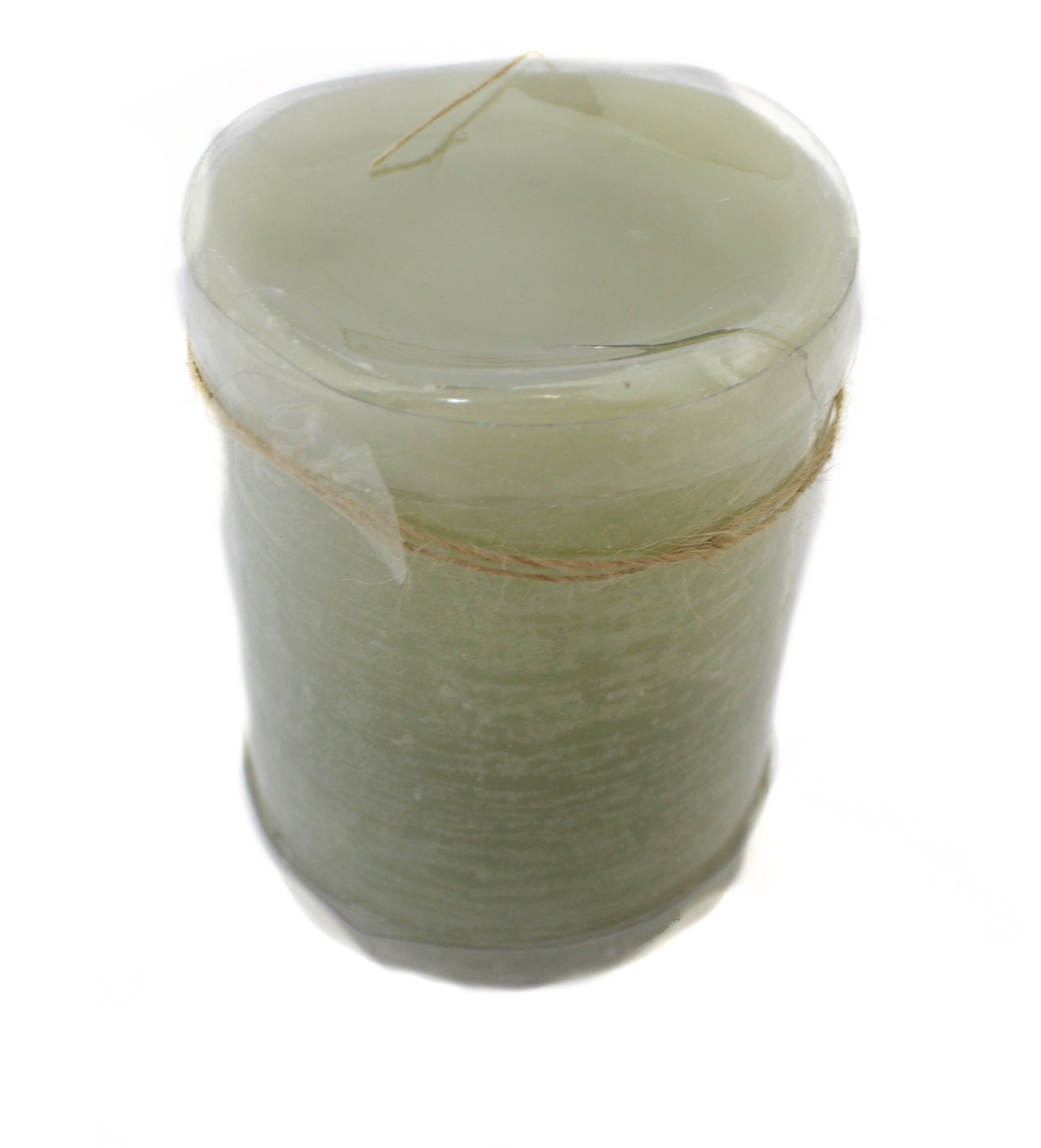 LED Candle Silver/Green - 3x4